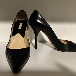 Michael Kors Black Leather Elegant Stiletto Pumps